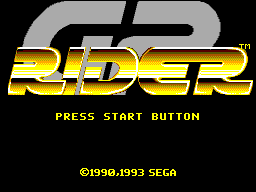 GP Rider title screen for Sega Master System